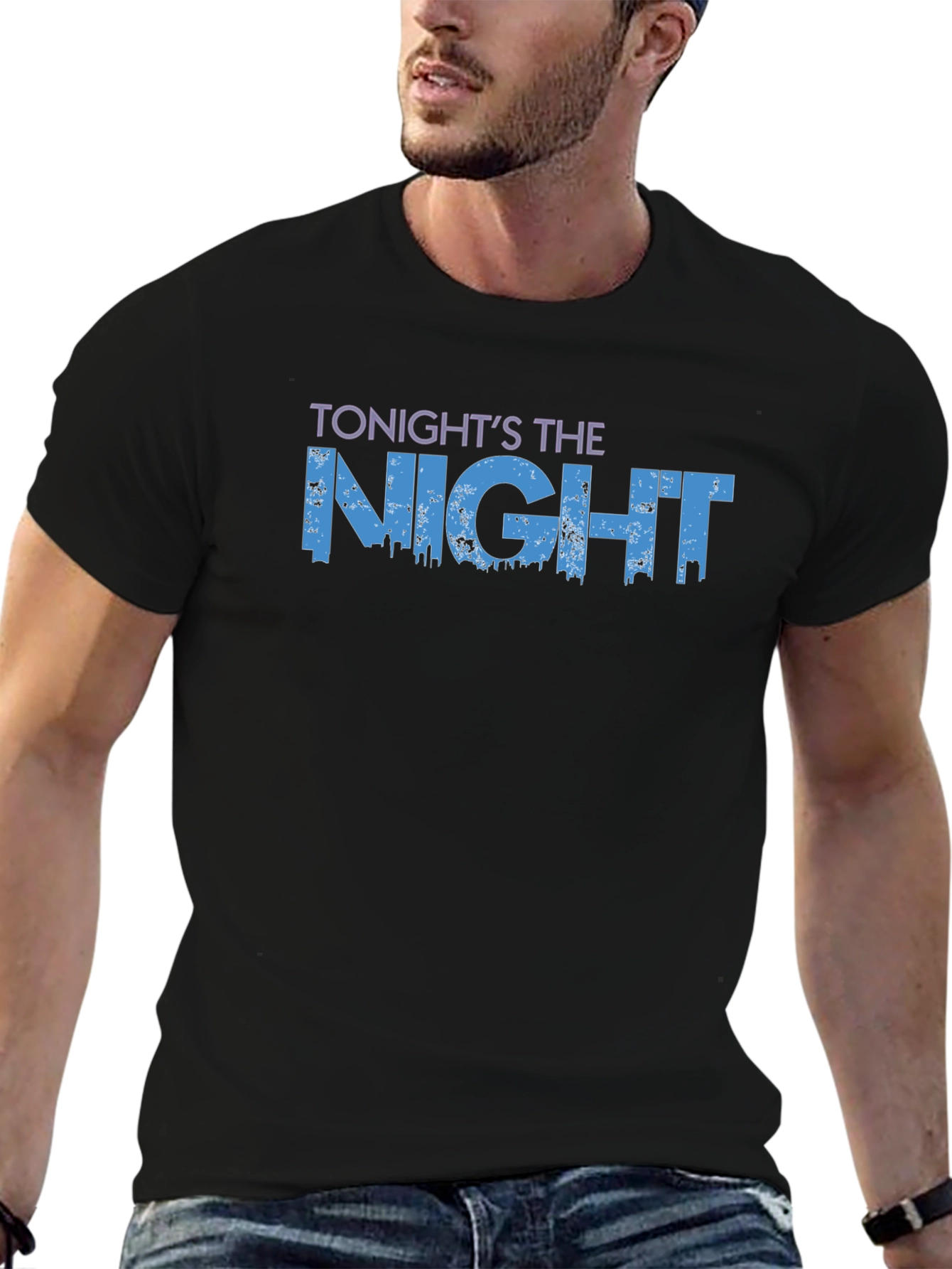 Tonights The Night Graphic T-Shirt - Black