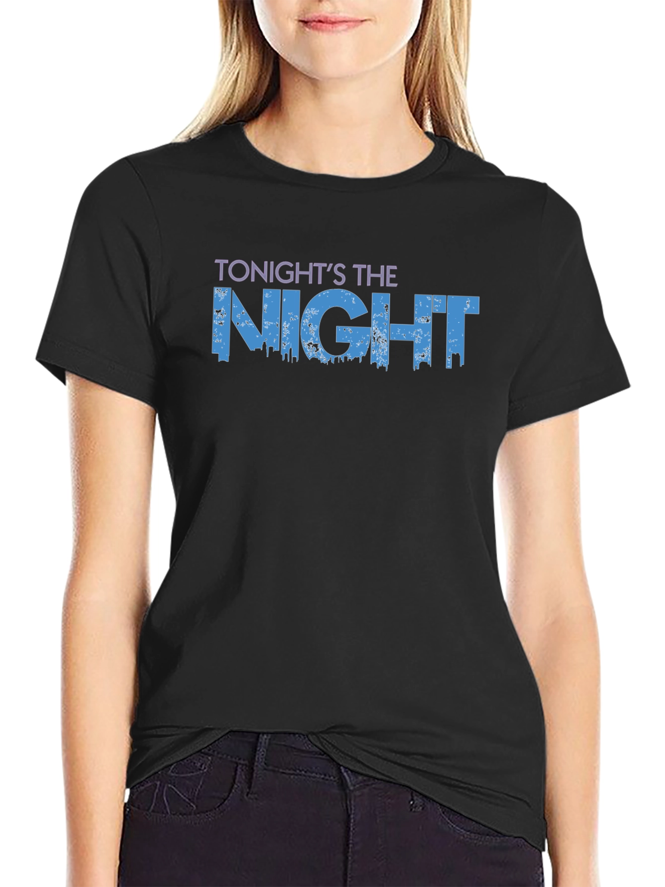 Tonights The Night Graphic T-Shirt - Black