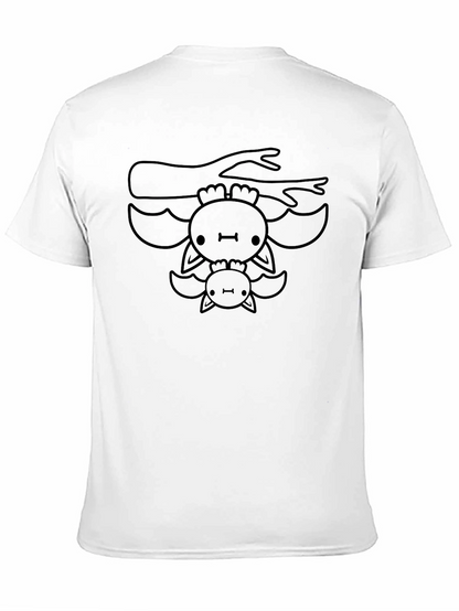 Cute Bat Family Black T-Shirt