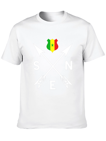 Senegal Arrows T-Shirt - Black Cotton Tee
