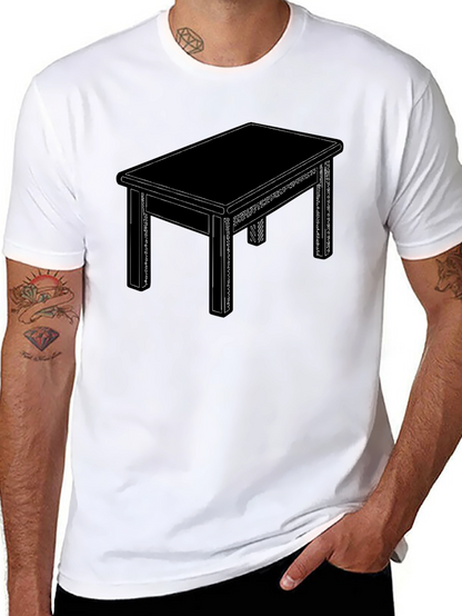Graphic Table T-Shirt - Minimalist Design
