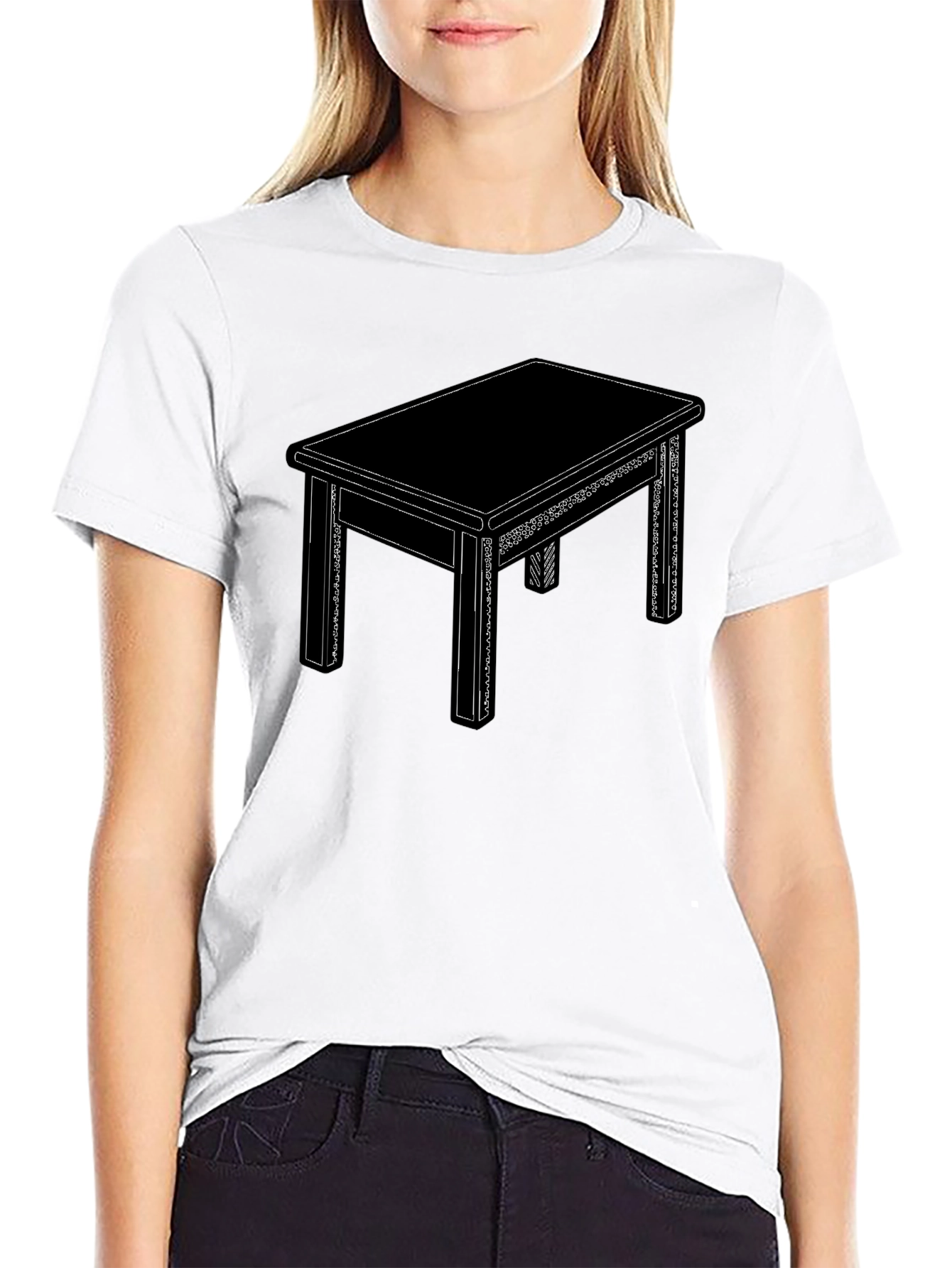 Graphic Table T-Shirt - Minimalist Design