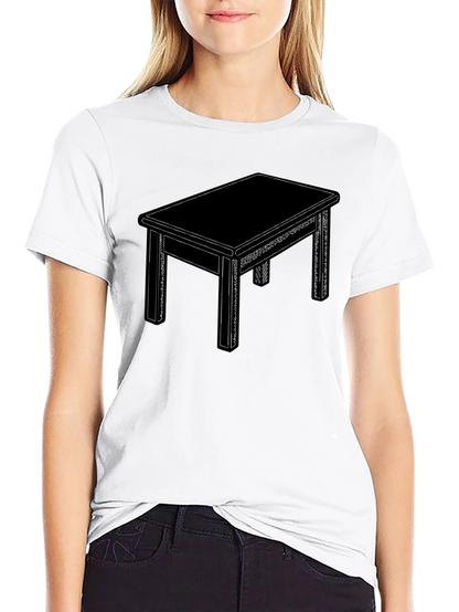 Graphic Table T-Shirt - Minimalist Design