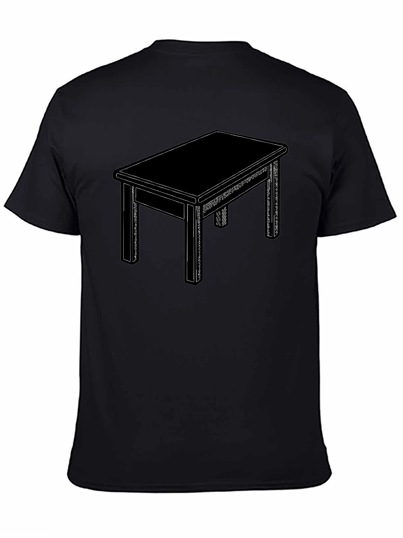 Graphic Table T-Shirt - Minimalist Design