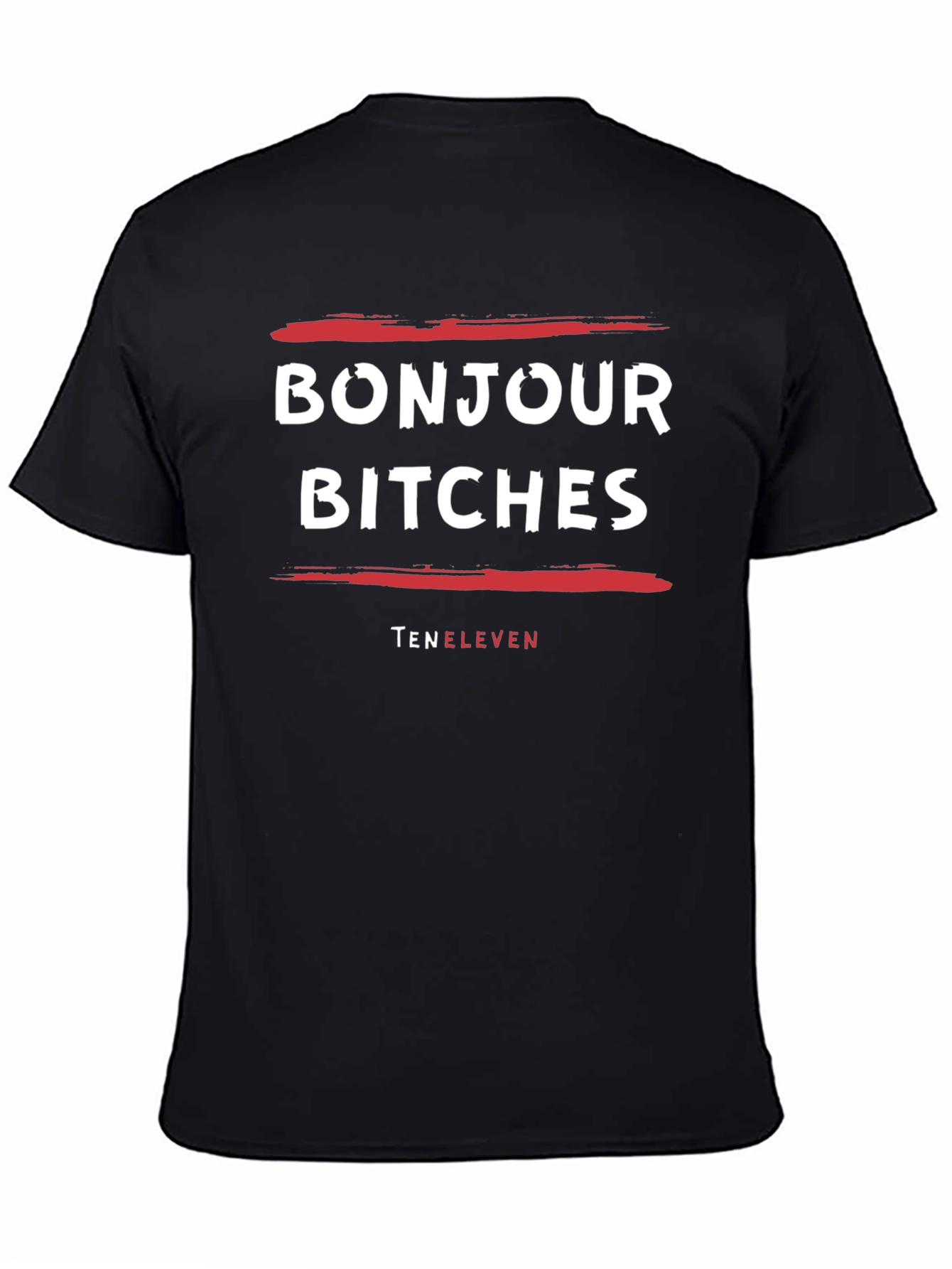 Bonjour Bitches Graphic Tee - Unisex Black T-Shirt