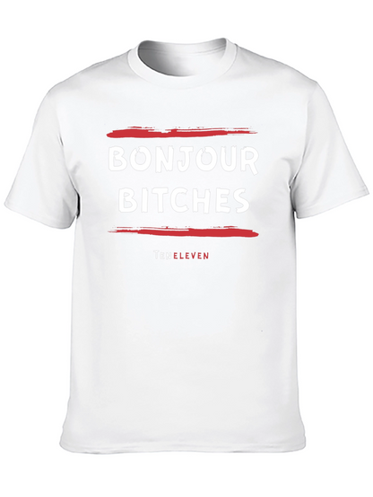 Bonjour Bitches Graphic Tee - Unisex Black T-Shirt