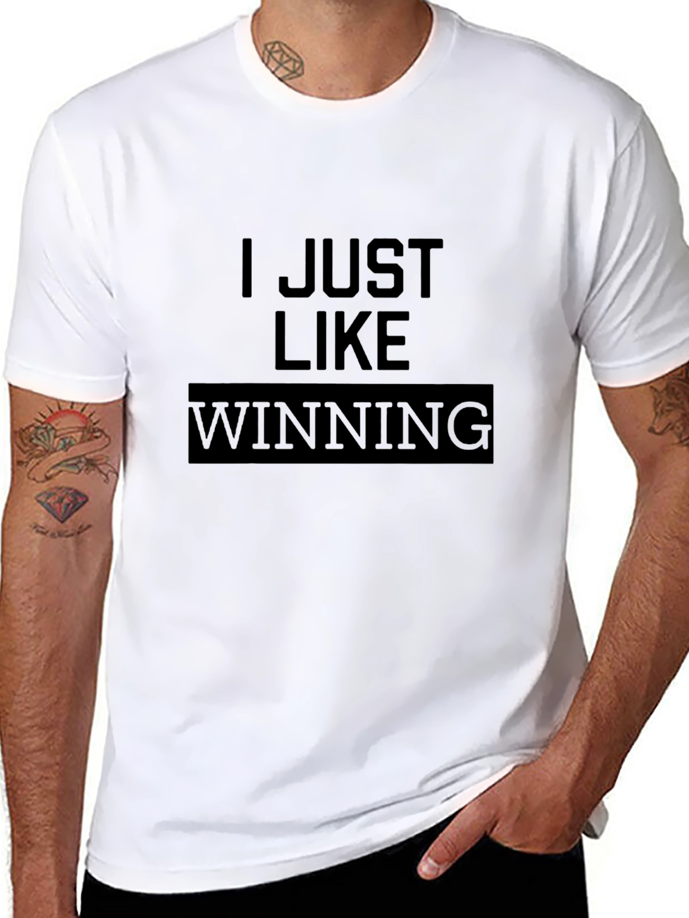 I Just Like Winning Black T-Shirt
