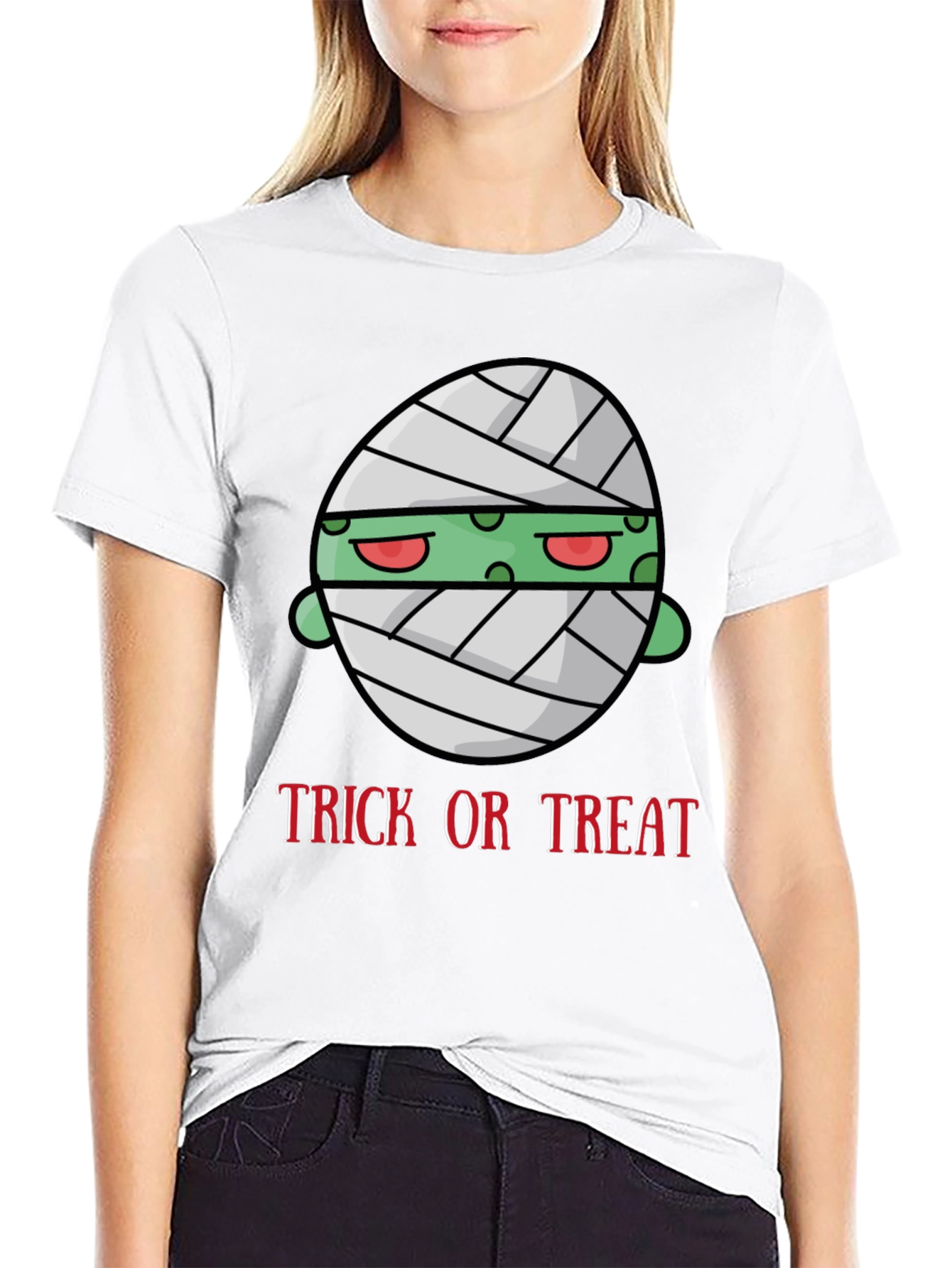Halloween Mummy Trick or Treat Graphic T-Shirt
