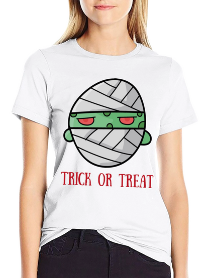 Halloween Mummy Trick or Treat Graphic T-Shirt