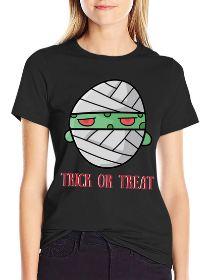 Halloween Mummy Trick or Treat Graphic T-Shirt