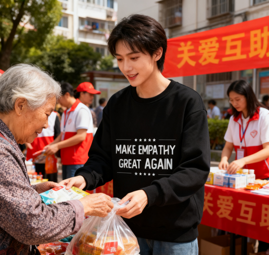 Unisex "Make Empathy Great Again" Empathy-Focused Graphic Sweatshirt