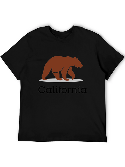 California Bear Graphic Tee - Black