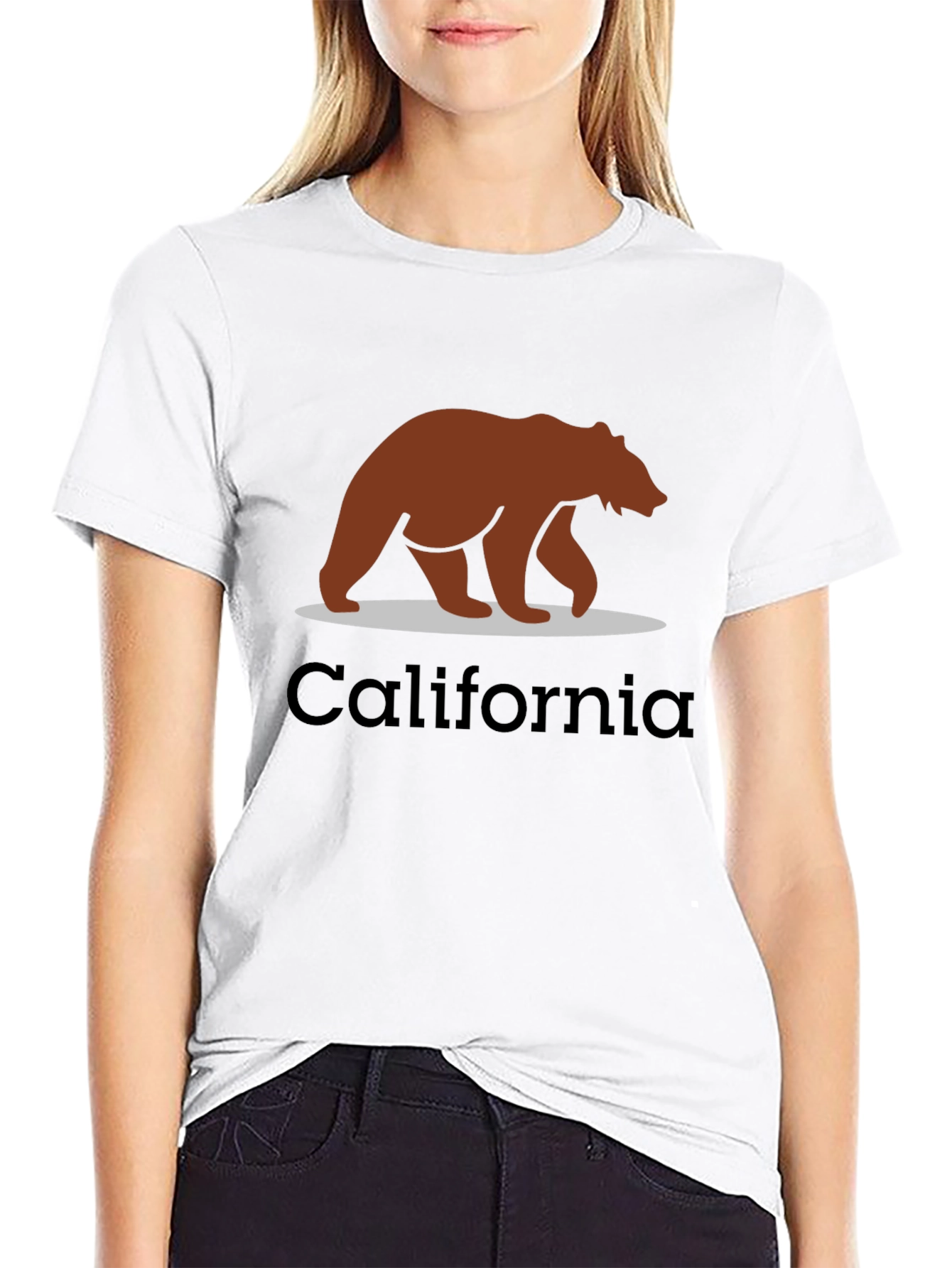 California Bear Graphic Tee - Black