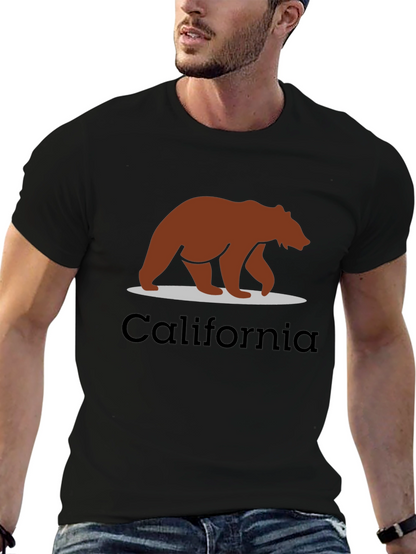California Bear Graphic Tee - Black