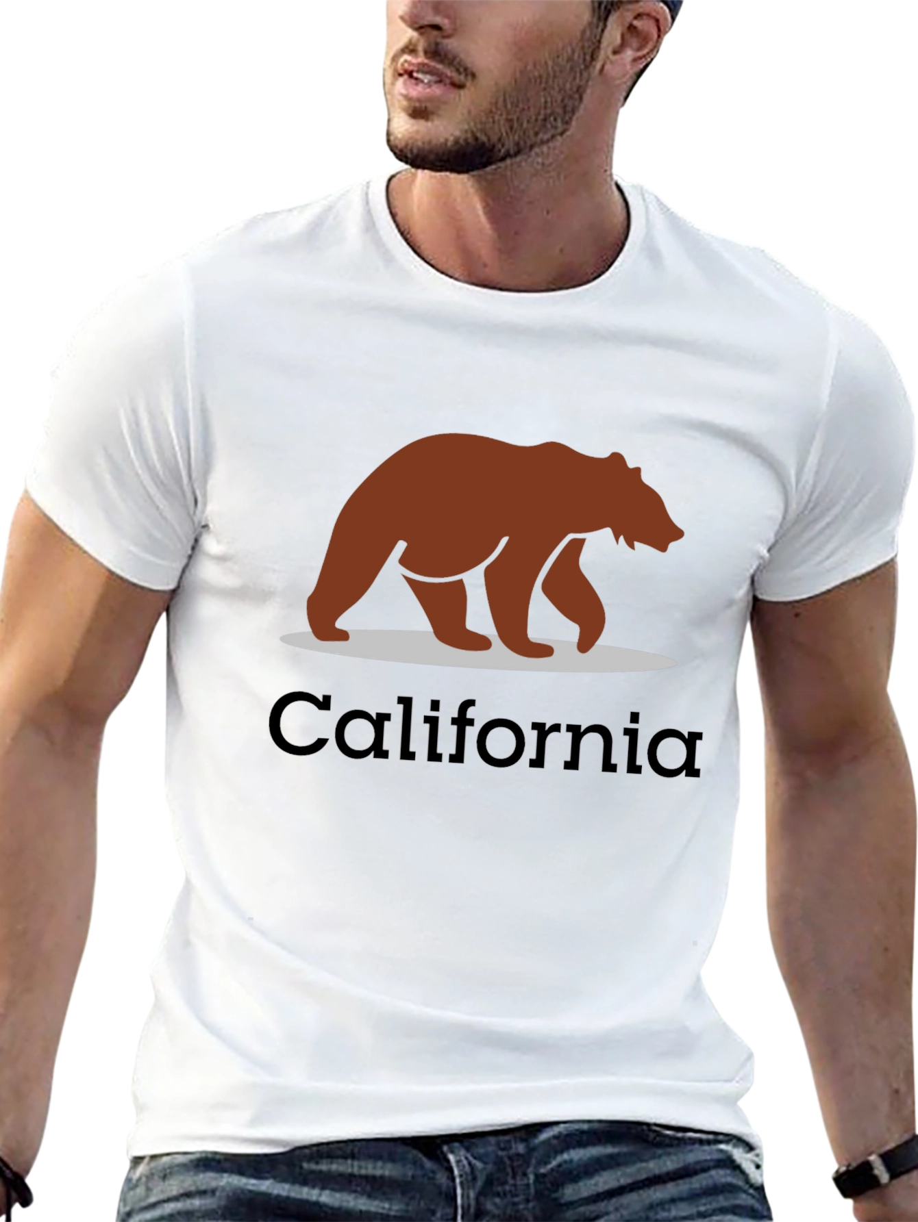 California Bear Graphic Tee - Black
