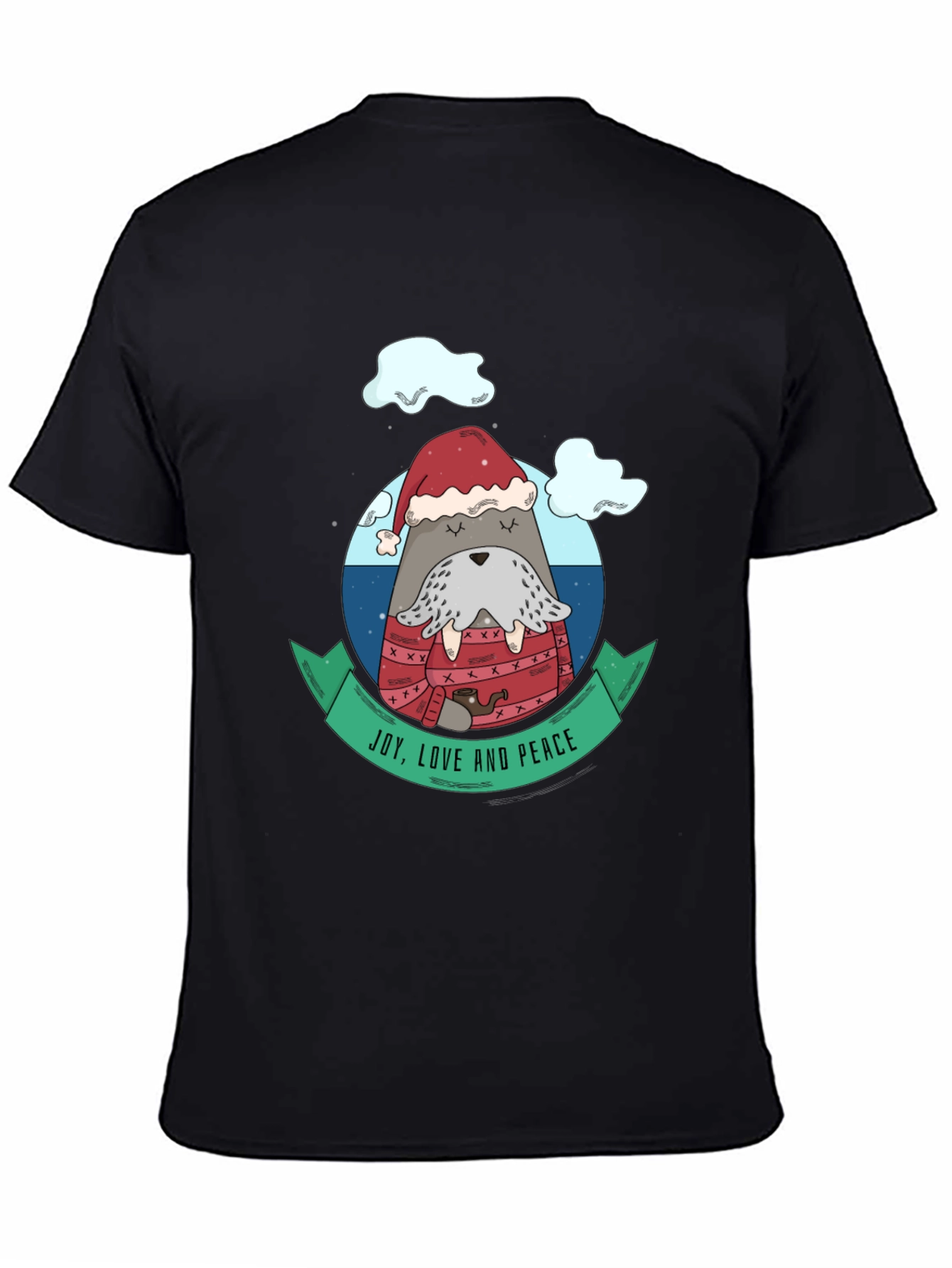 Joy Love Peace Holiday Walrus T-Shirt