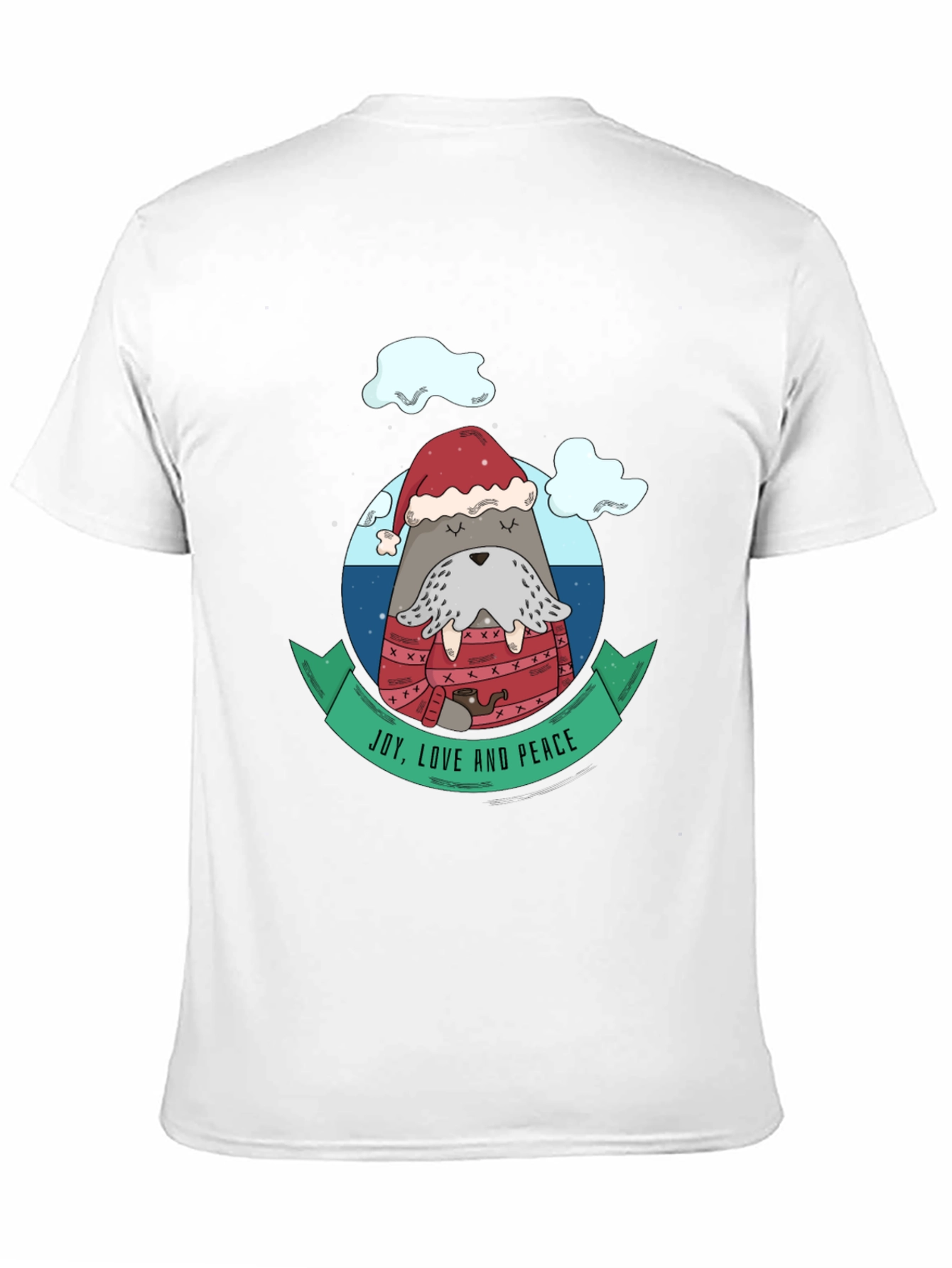 Joy Love Peace Holiday Walrus T-Shirt