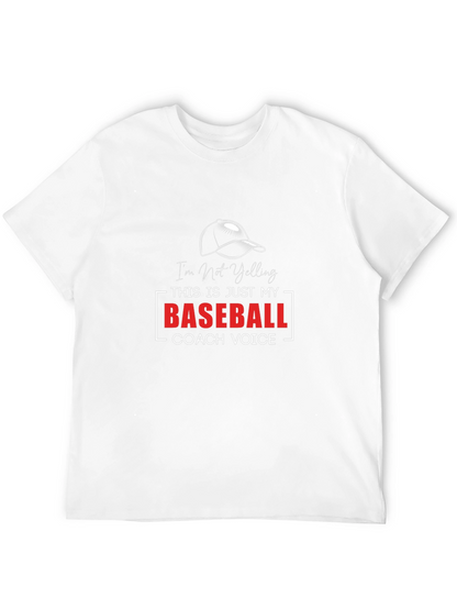 Baseball Coach Voice Tee - Funny Sports Shirt