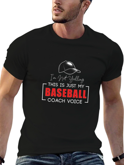 Baseball Coach Voice Tee - Funny Sports Shirt