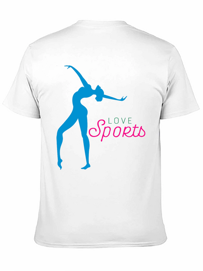 Love Sports Graphic Tee - Stylish Black T-Shirt