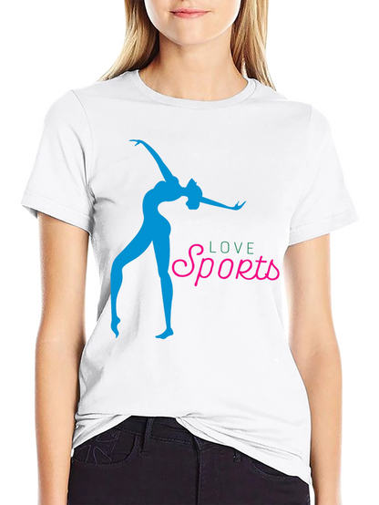 Love Sports Graphic Tee - Stylish Black T-Shirt