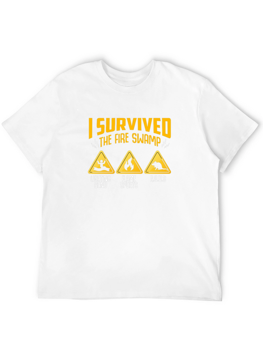 I Survived The Fire Swamp T-Shirt -  Funny Movie Tee