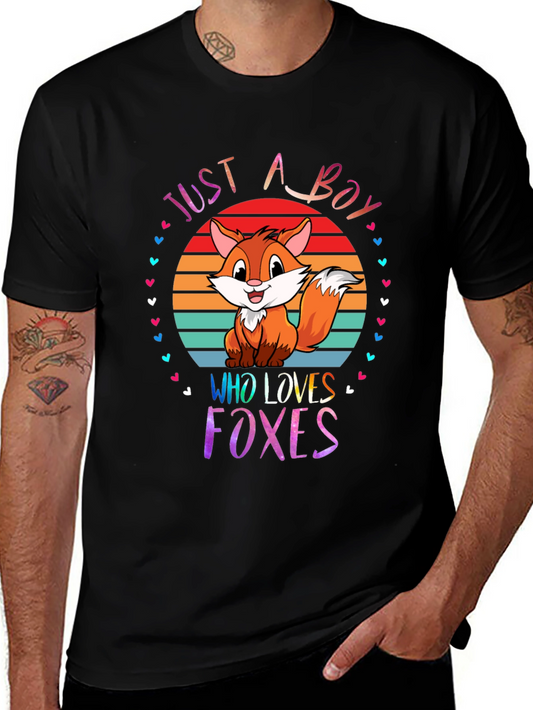 Just A Boy Who Loves Foxes T-Shirt