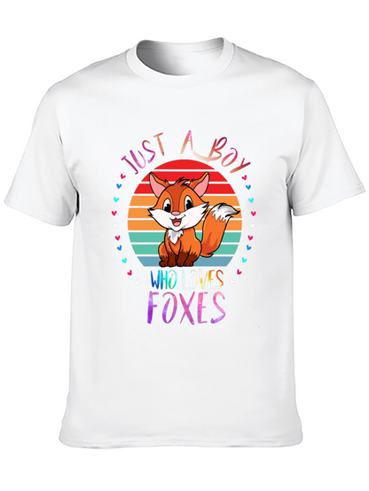 Just A Boy Who Loves Foxes T-Shirt