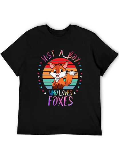 Just A Boy Who Loves Foxes T-Shirt