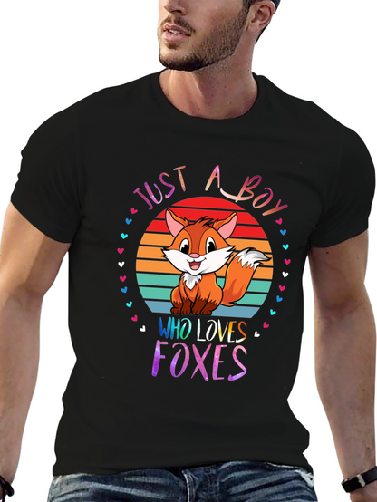 Just A Boy Who Loves Foxes T-Shirt