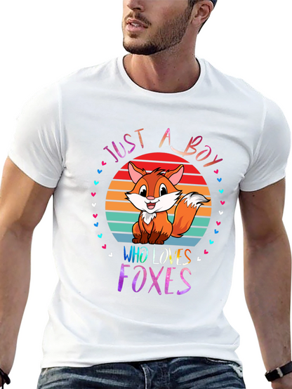Just A Boy Who Loves Foxes T-Shirt