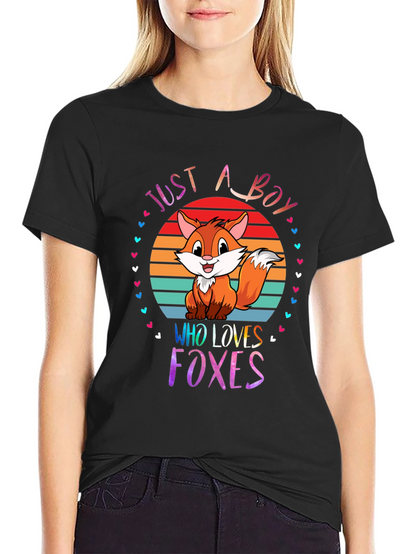 Just A Boy Who Loves Foxes T-Shirt