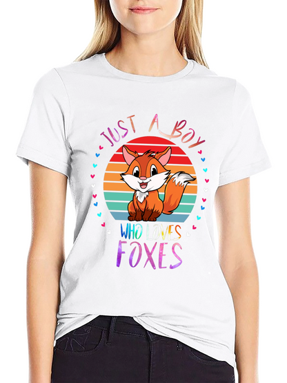 Just A Boy Who Loves Foxes T-Shirt