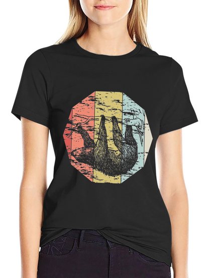 Retro Sloth Graphic Tee