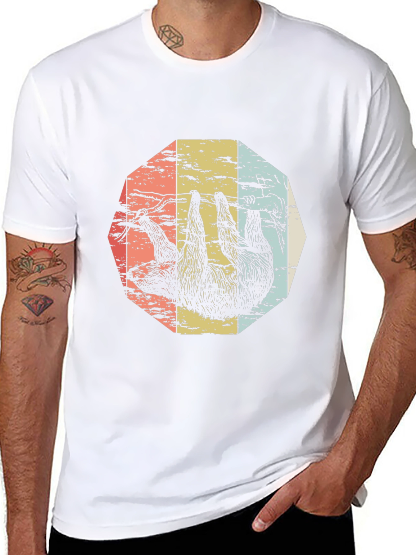 Retro Sloth Graphic Tee
