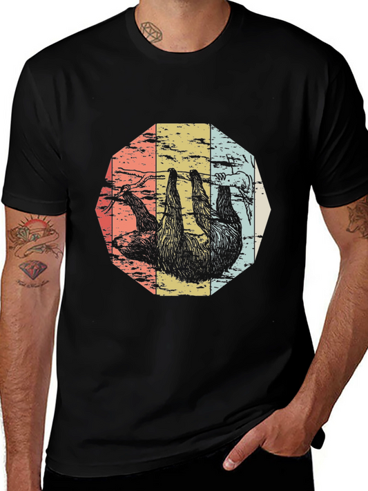 Retro Sloth Graphic Tee