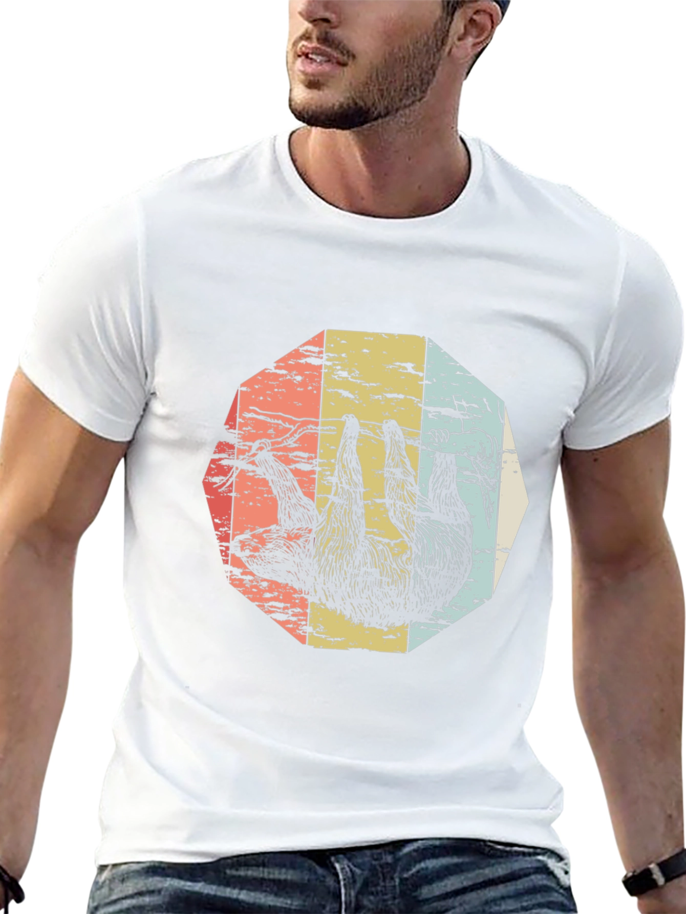 Retro Sloth Graphic Tee