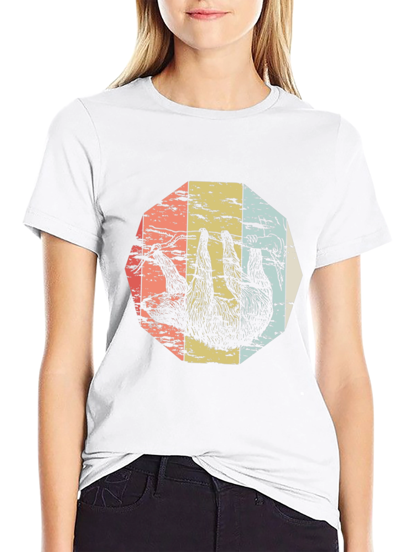 Retro Sloth Graphic Tee