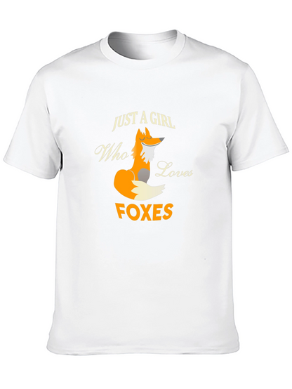 Just A Girl Who Loves Foxes Graphic T-Shirt
