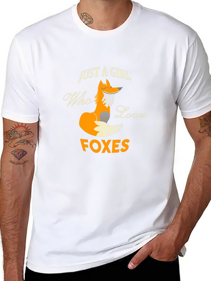 Just A Girl Who Loves Foxes Graphic T-Shirt