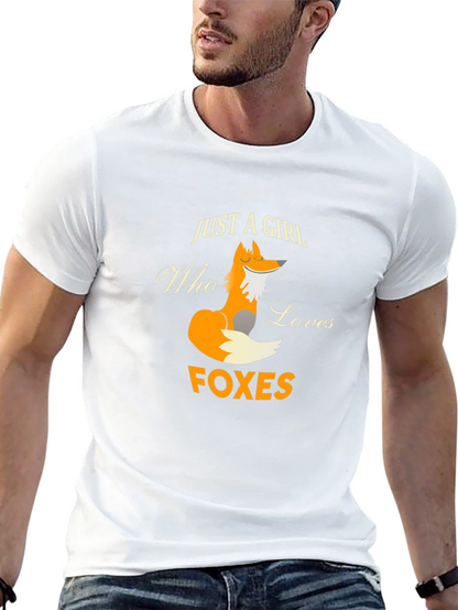 Just A Girl Who Loves Foxes Graphic T-Shirt