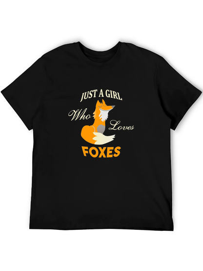 Just A Girl Who Loves Foxes Graphic T-Shirt