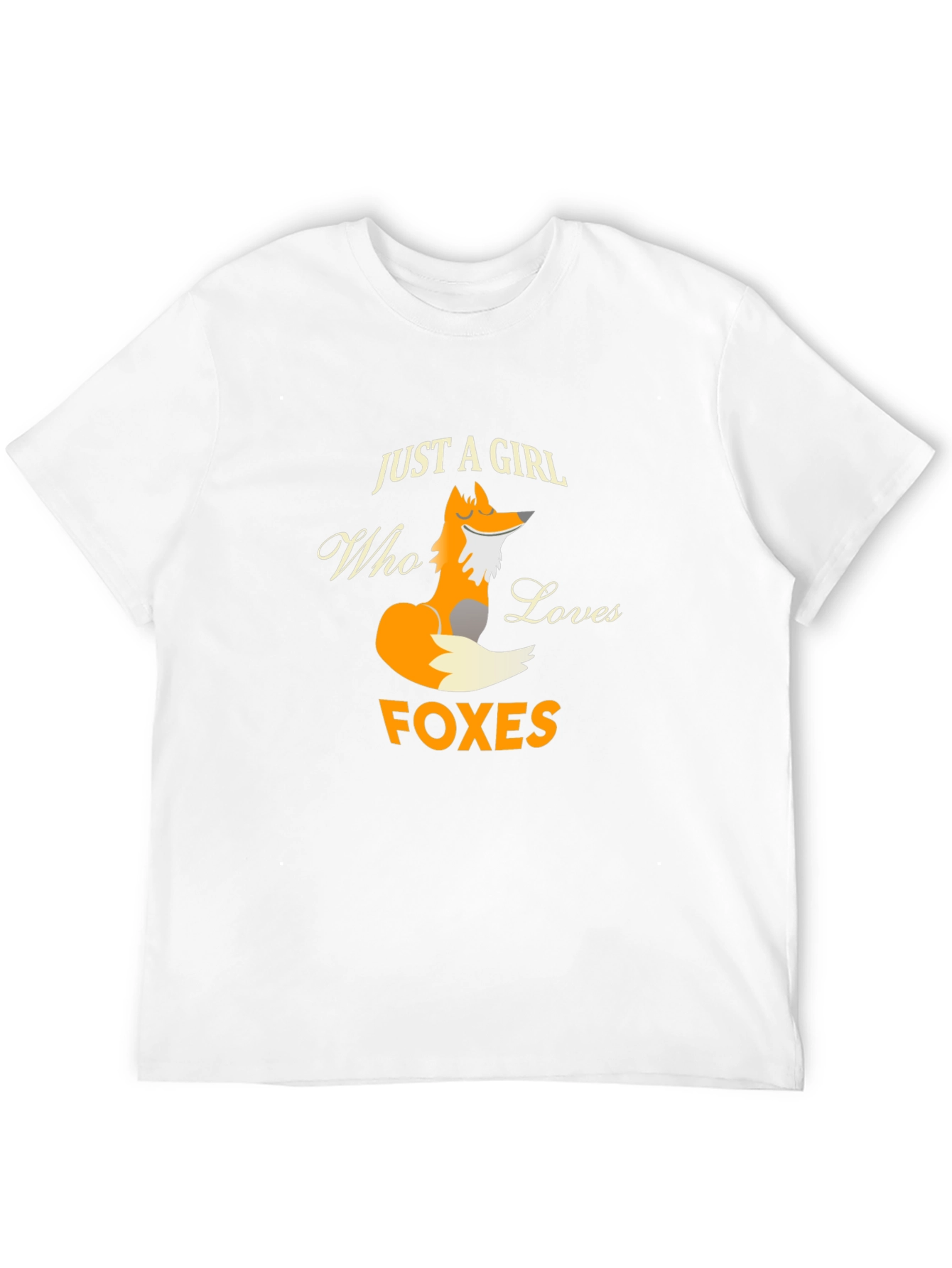 Just A Girl Who Loves Foxes Graphic T-Shirt