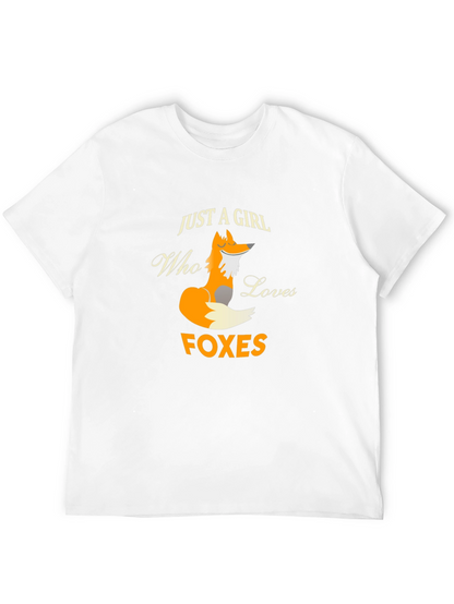 Just A Girl Who Loves Foxes Graphic T-Shirt