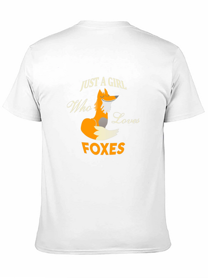 Just A Girl Who Loves Foxes Graphic T-Shirt