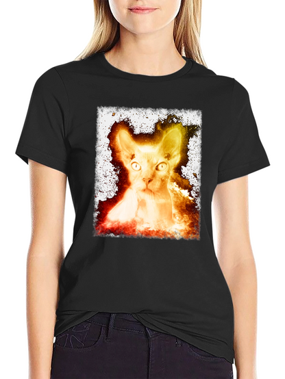 Sphynx Cat Graphic Tee - Unique Design