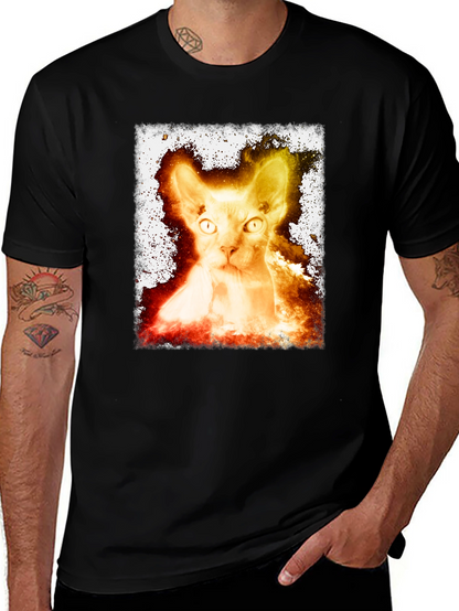 Sphynx Cat Graphic Tee - Unique Design