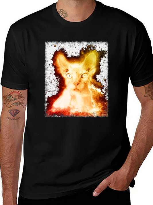 Sphynx Cat Graphic Tee - Unique Design