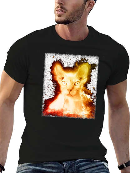 Sphynx Cat Graphic Tee - Unique Design