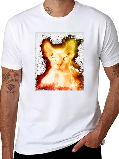 Sphynx Cat Graphic Tee - Unique Design